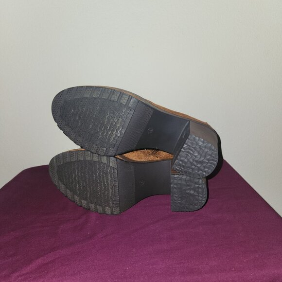 Altar"D State Piper Heeled Boots In Whiskey Brown Lace up & Side Zip up size 9 - Picture 9 of 12